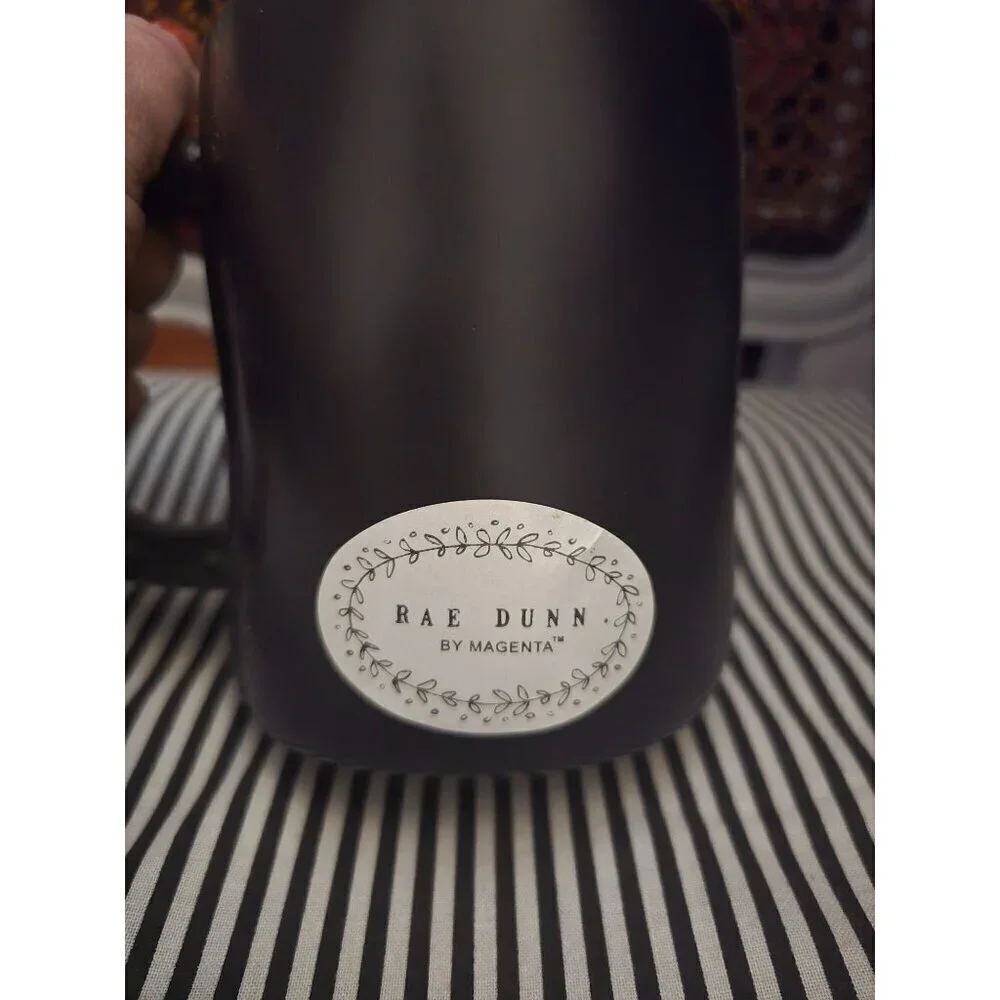 NWT Rae Dunn Halloween Witch's Brew Coffee Mug Black White 2022